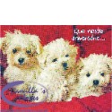 Cartão Importado: Three Little Pups
