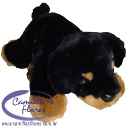 Ampliar: Pelúcia Rottweiler Pequena