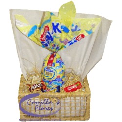 Cesta de Páscoa Chocolate Branco