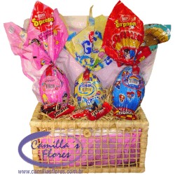 Cesta de Páscoa Trio Rosa