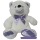 Urso creme com laço