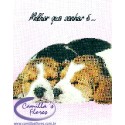 Cartão Importado: Twin Puppies
